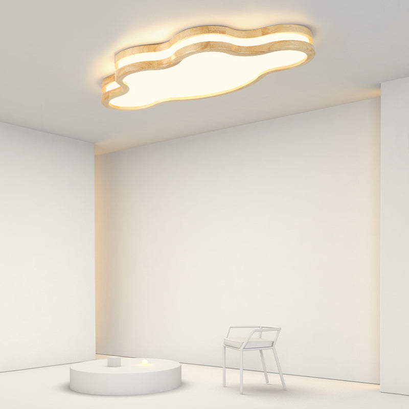 Minori Ceiling Light Cloud, Wood