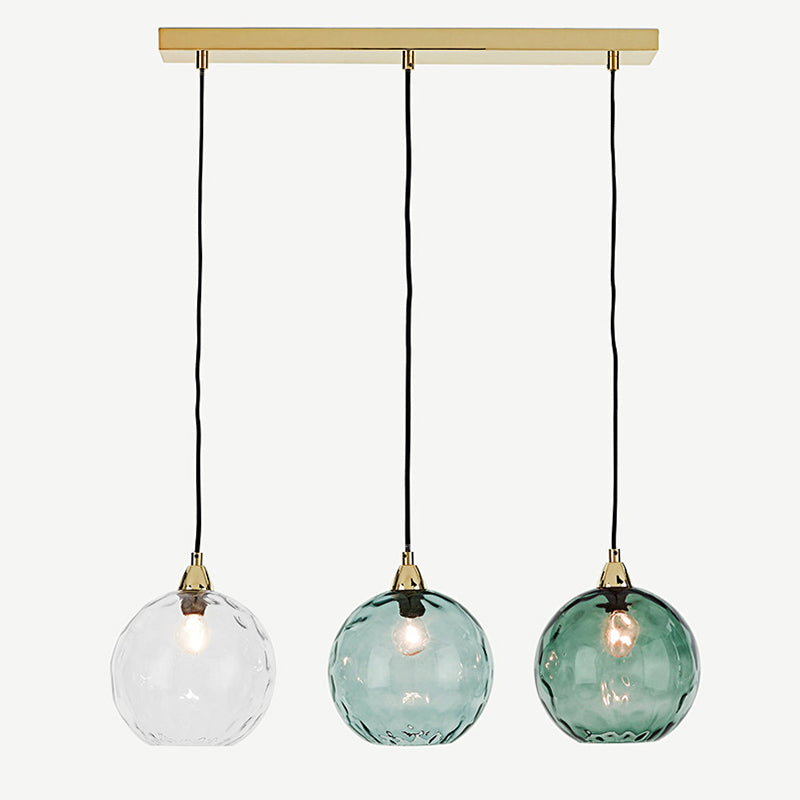 Hailie Colorful Glass Ball Pendant Lights, Water Ripple