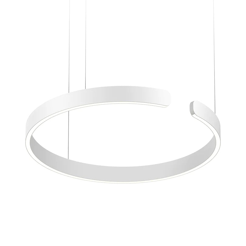 Edge Circle Pendant Light, LED, 4 Color Dining Room