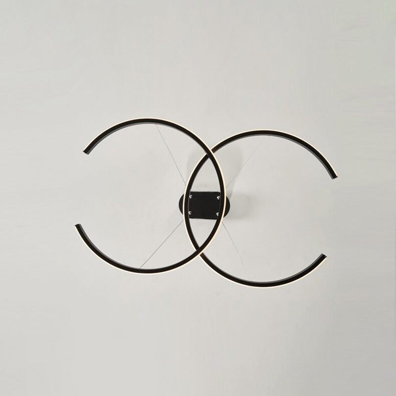 Louise Modern Minimalist Pendant Light, Double-C