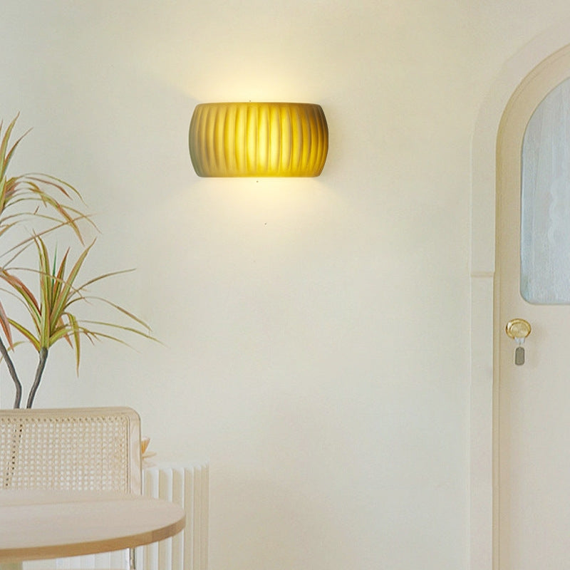 Hailie Modern LED Wall Lamp Orange/Green Metal/Resin Bedroom