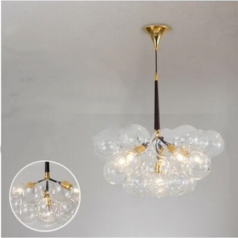 Valentina Nordic Luxury Clear Bubble Pendant Light