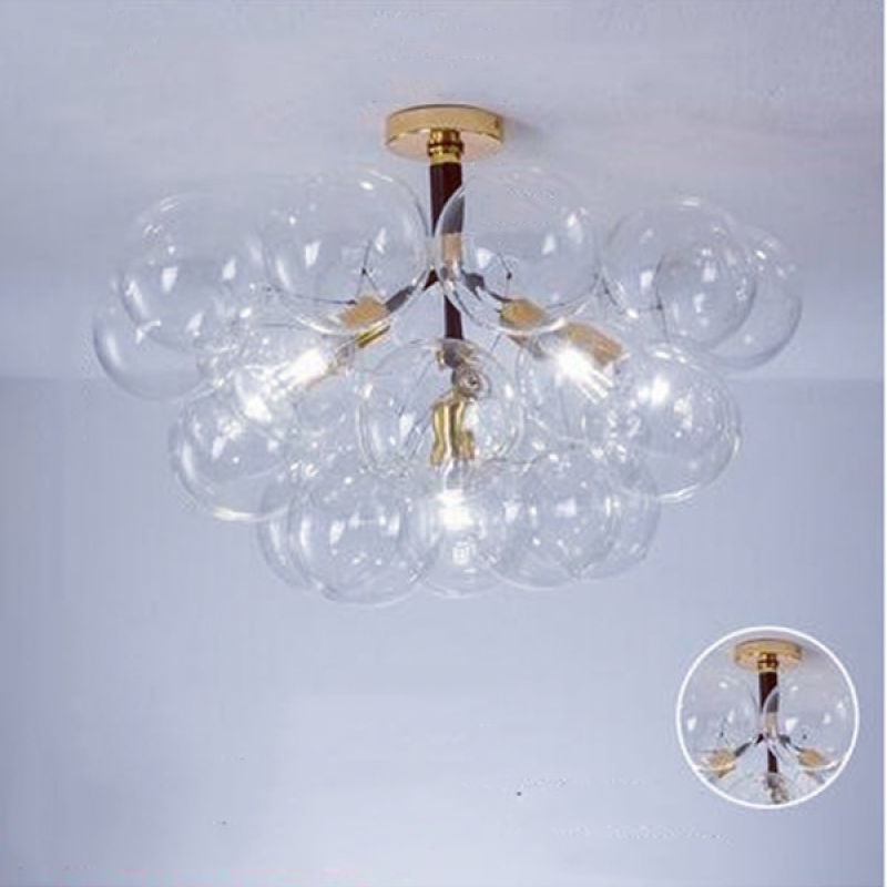 Valentina Nordic Luxury Clear Bubble Pendant Light