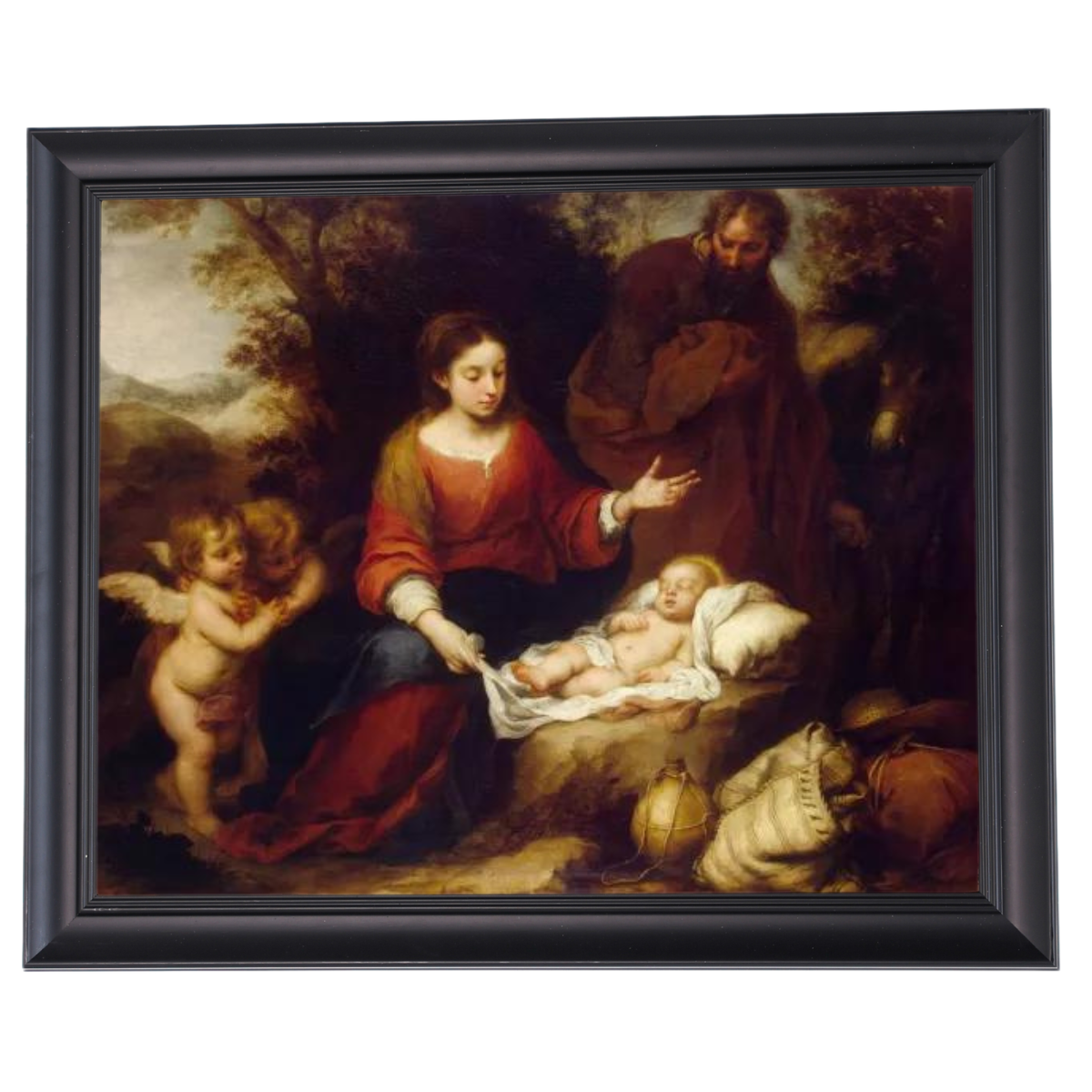 Rest on the Flight Into Egypt - Vintage Wall Art Prints Artfully For Living Room