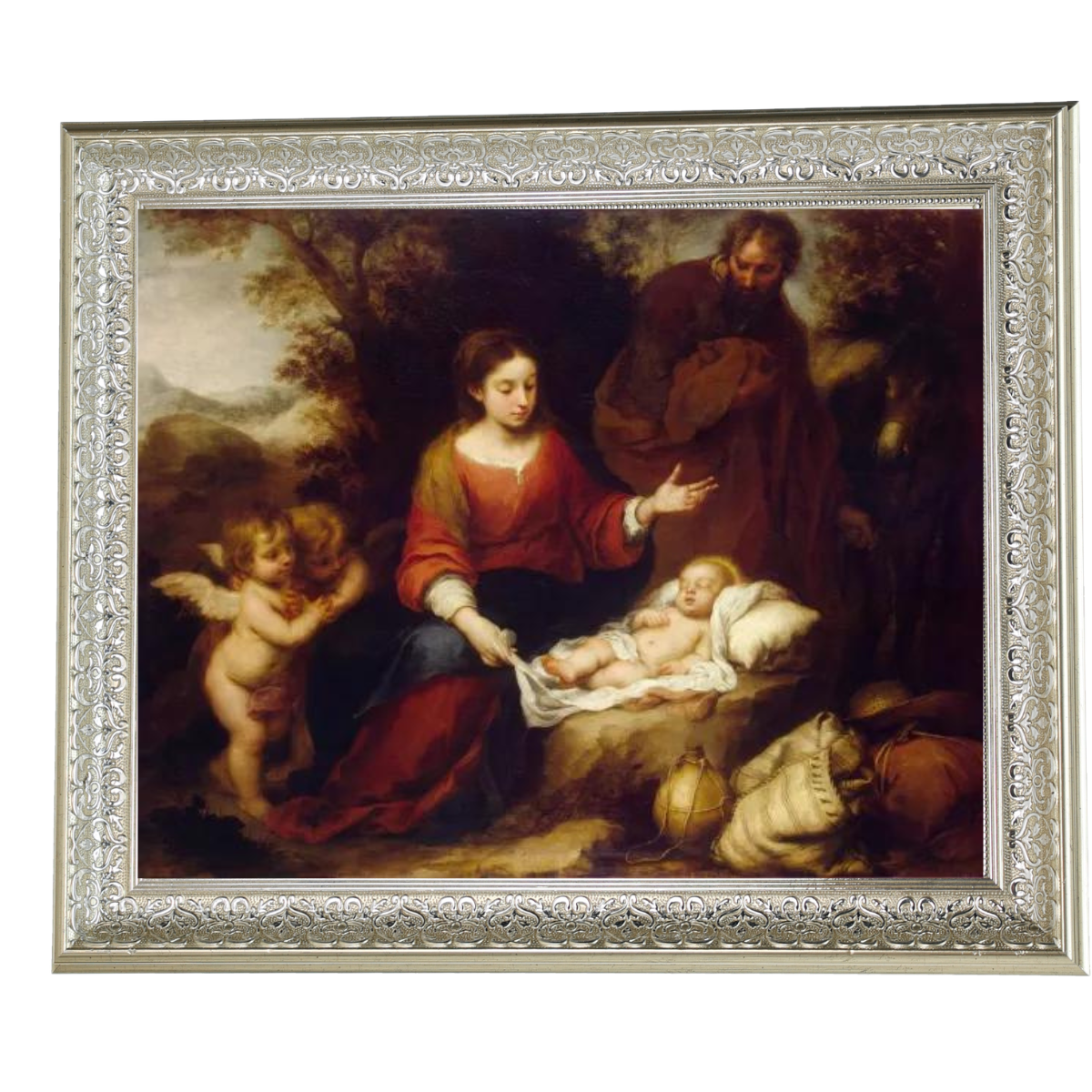 Rest on the Flight Into Egypt - Vintage Wall Art Prints Artfully For Living Room