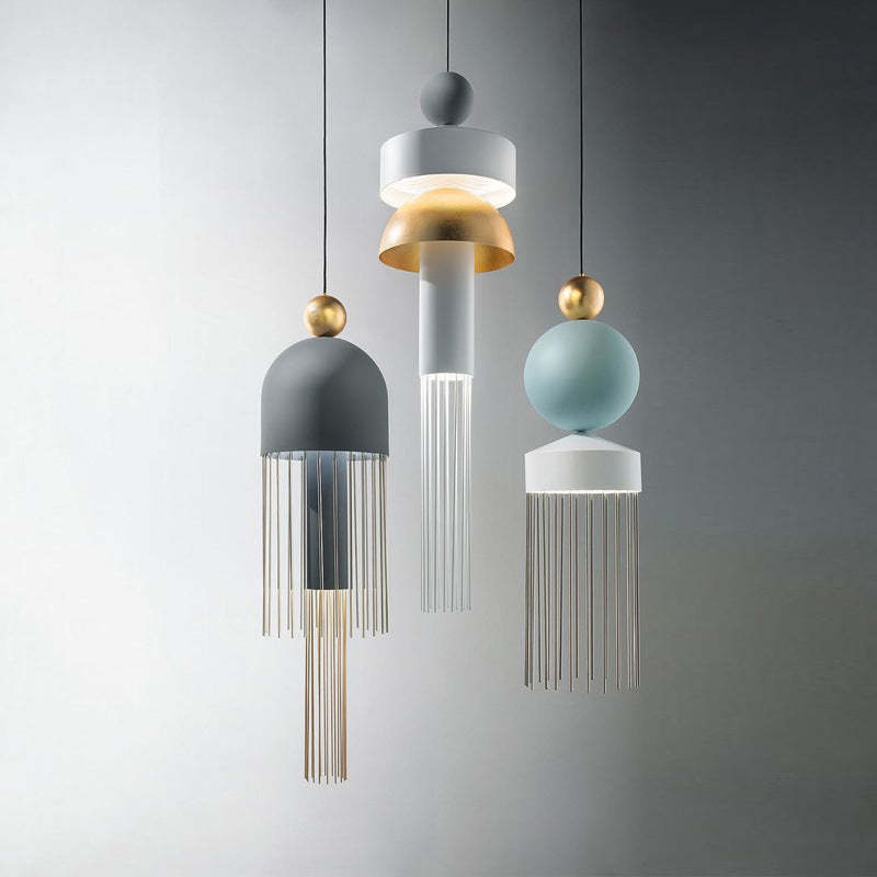 Colon Modern Tassel Metal Pendant Light