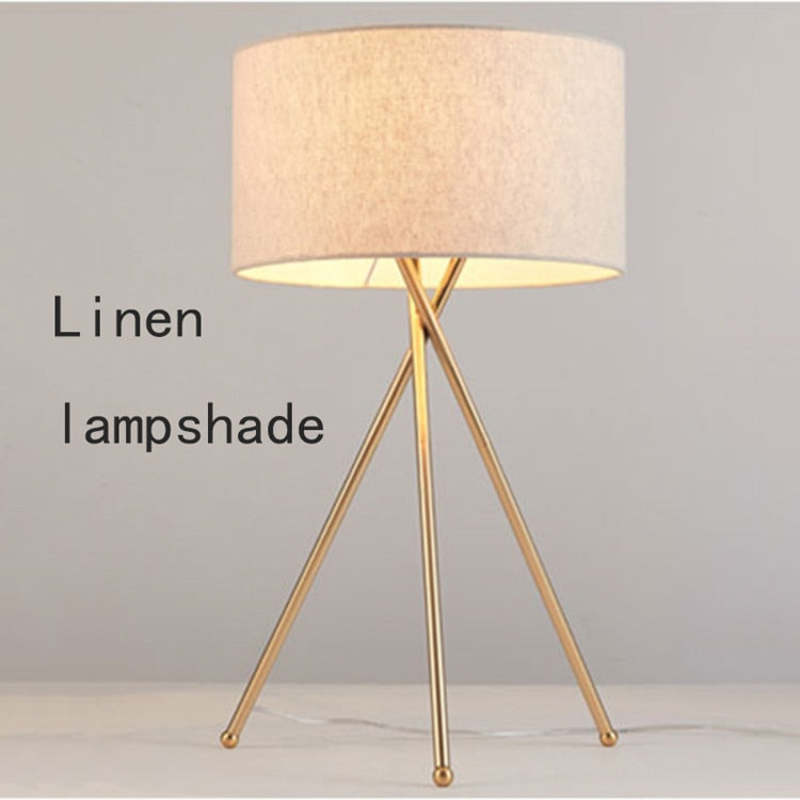 Baines Modern Tripod Floor & Table Lamp, Fabric