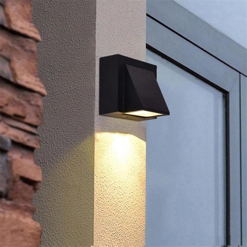 Orr Modern Black Metal LED Outdoor Wall Lamp