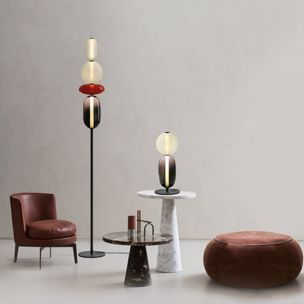 Morandi Floor lamp, Metal & Glass