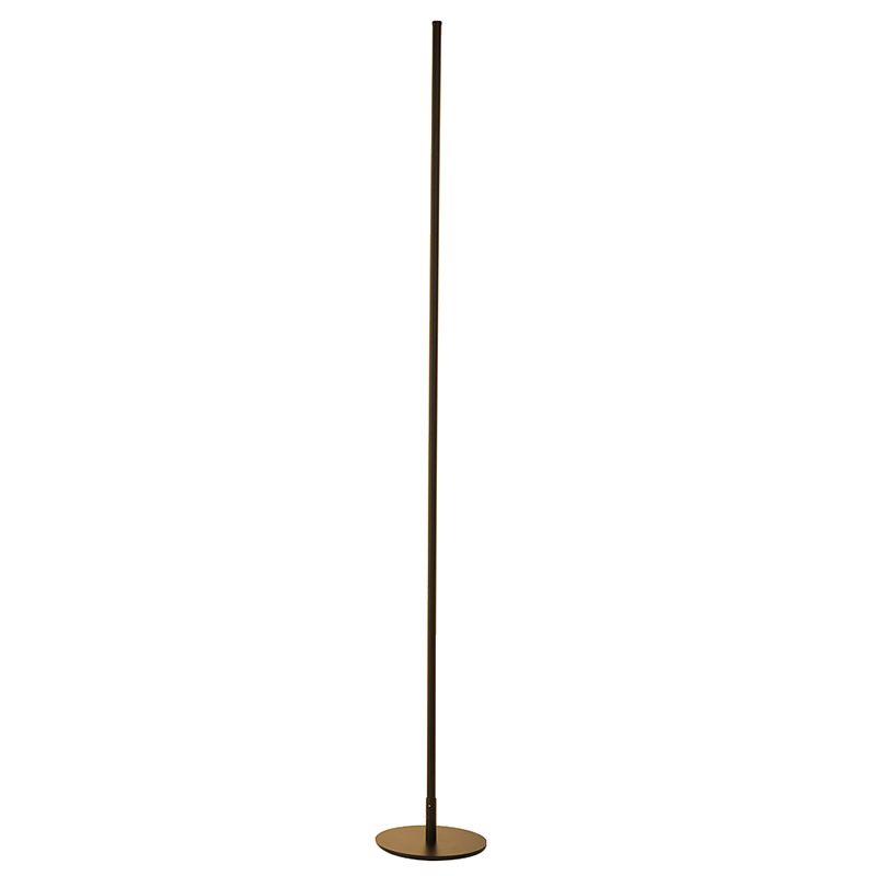 Edge Modern Minimalist Linear Floor Lamp, Metal/Silica Gel, Living Room