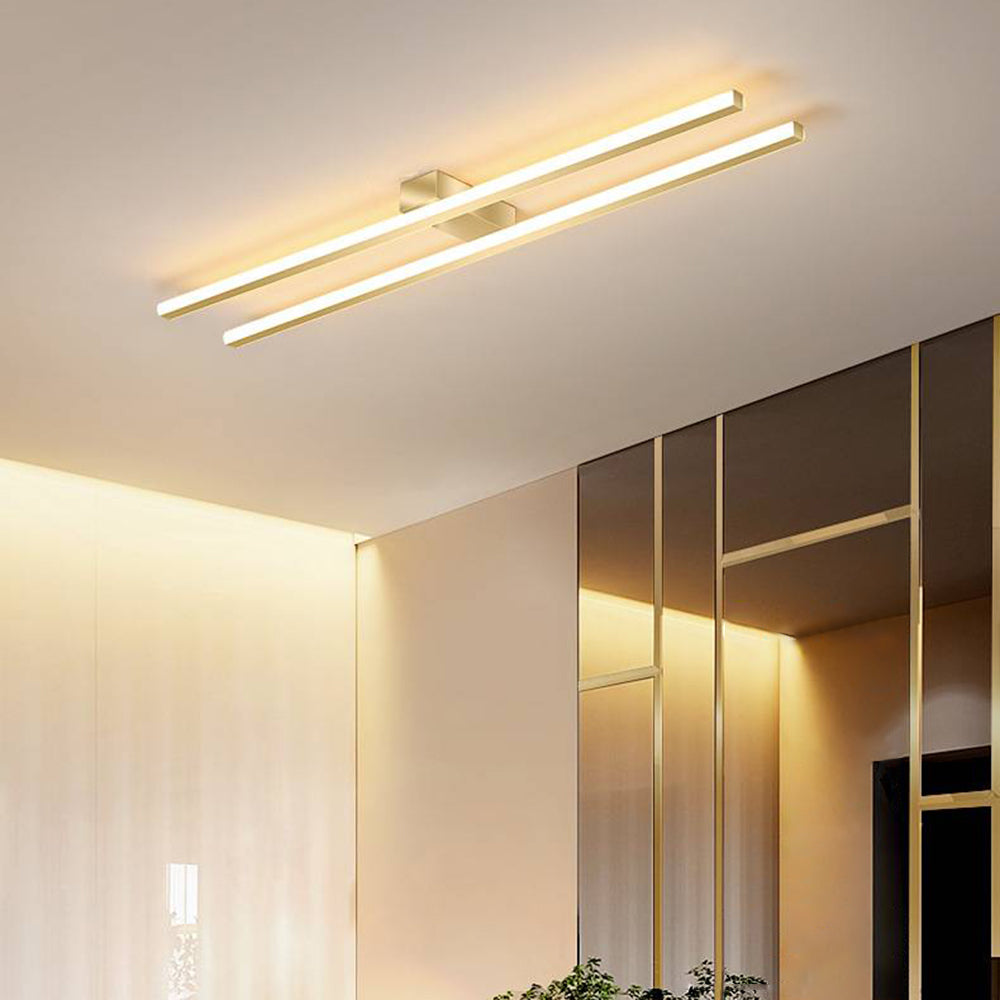 Edge Modern Minimalist LED Flush Mount Ceiling Light Bedroom