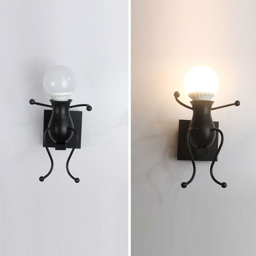 Luxo Modern Decorative Man Metal Wall Lamp