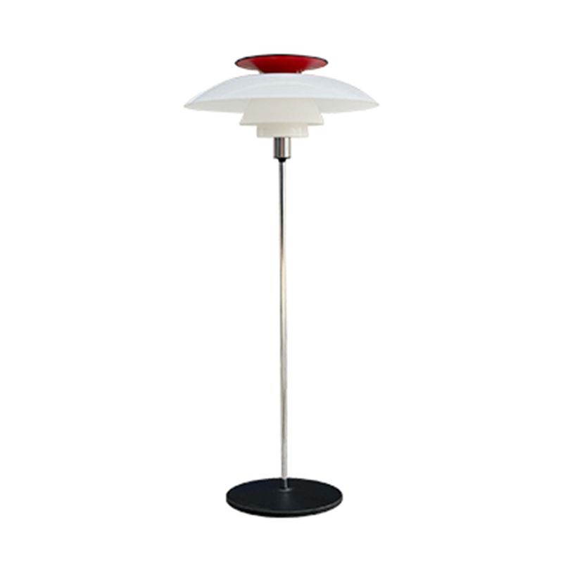 Salgado Modern Flying Saucer Metal Acrylic Floor Lamp