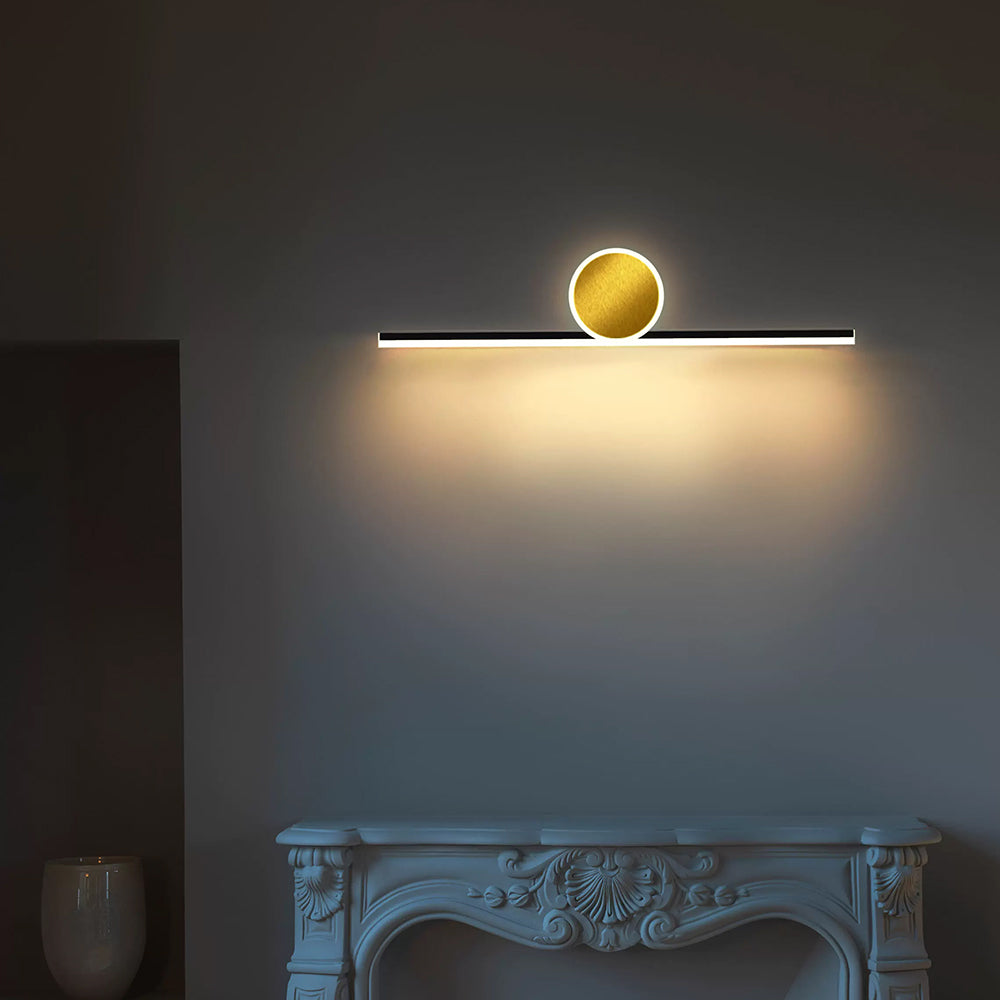 Emyr Modern Simple Circular Line Gold Acrylic Wall Lamp