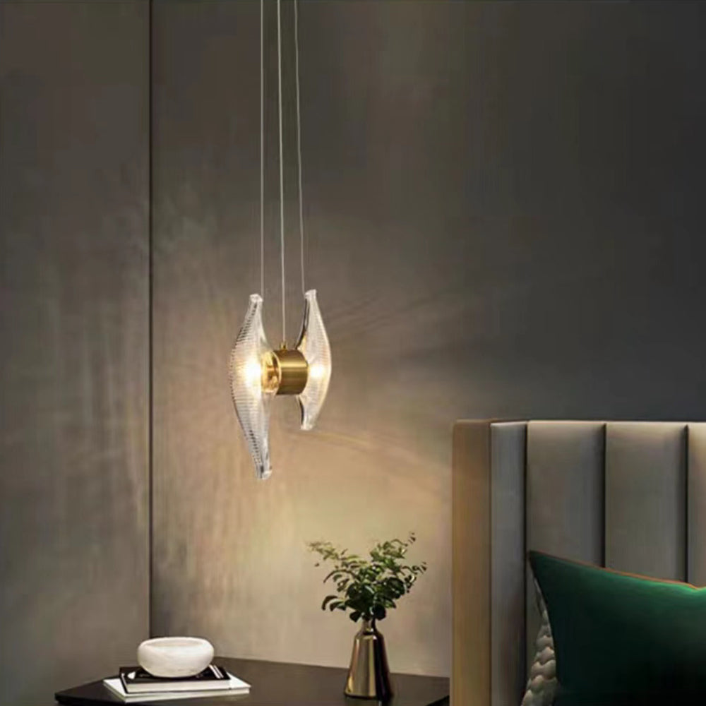 Kirsten Luxury Capiz Shell Pendant Light, Glass/Metal, Bedside/Dining Room