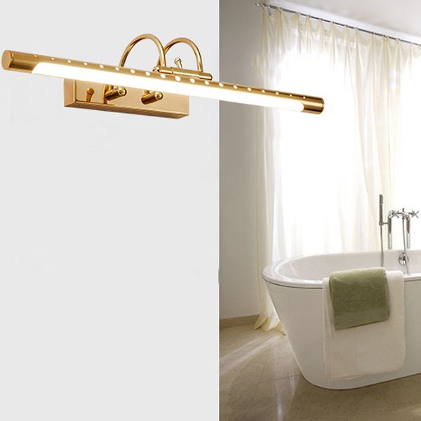 Eryn Modern Linear Vanity Wall Lamp, Gold, Bathroom/Kitchen