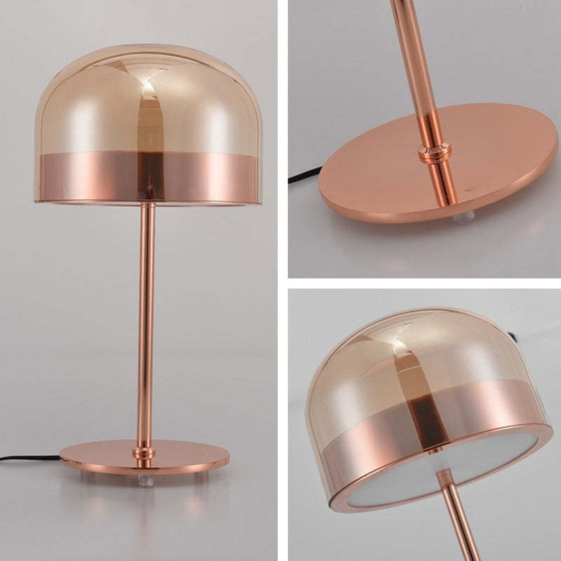 Black and deals rose gold lamp