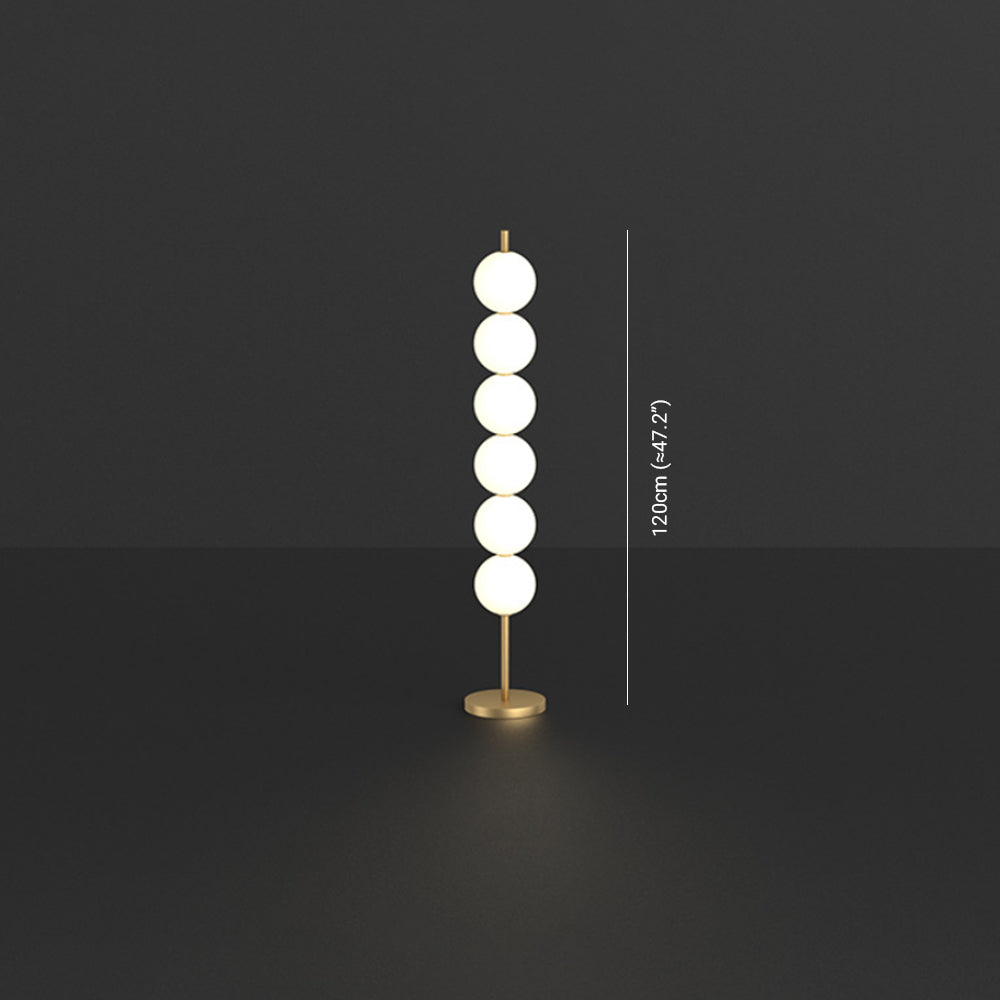 Valentina Modern Candy Acrylic/etal Floor Lamp, Brass