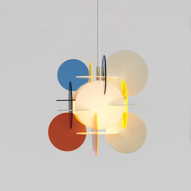 Morandi Modern Colorful Art Creative Pendant Light, Metal/Acrylic