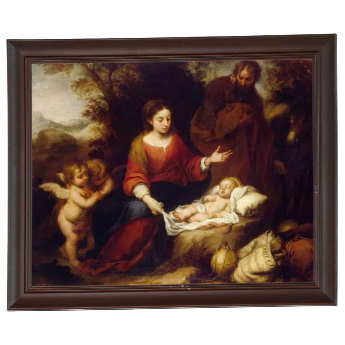 Rest on the Flight Into Egypt - Vintage Wall Art Prints Artfully For Living Room