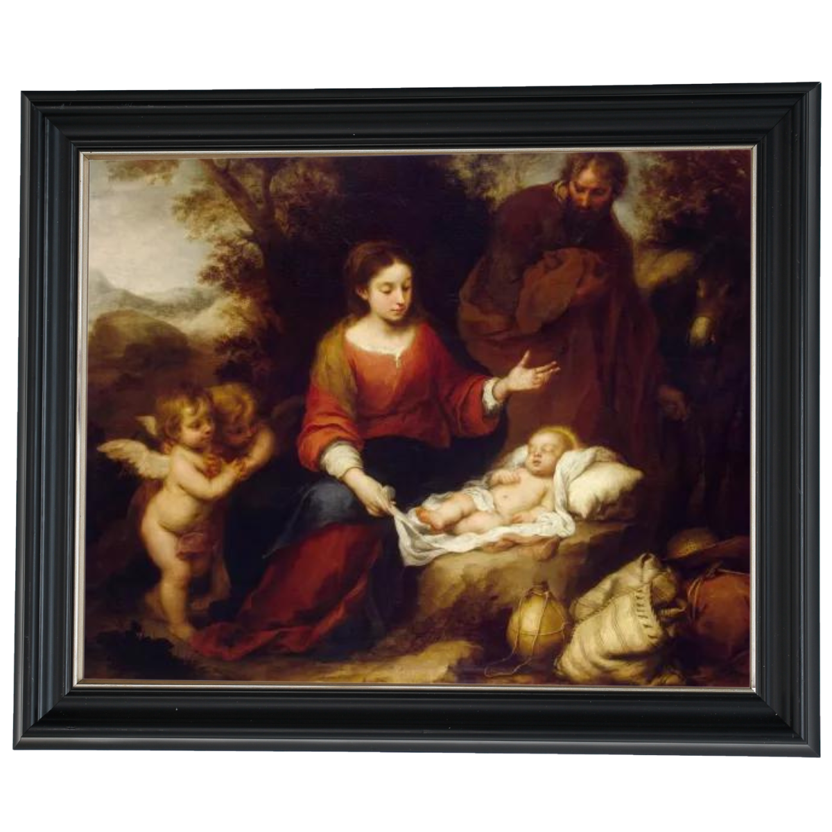 Rest on the Flight Into Egypt - Vintage Wall Art Prints Artfully For Living Room