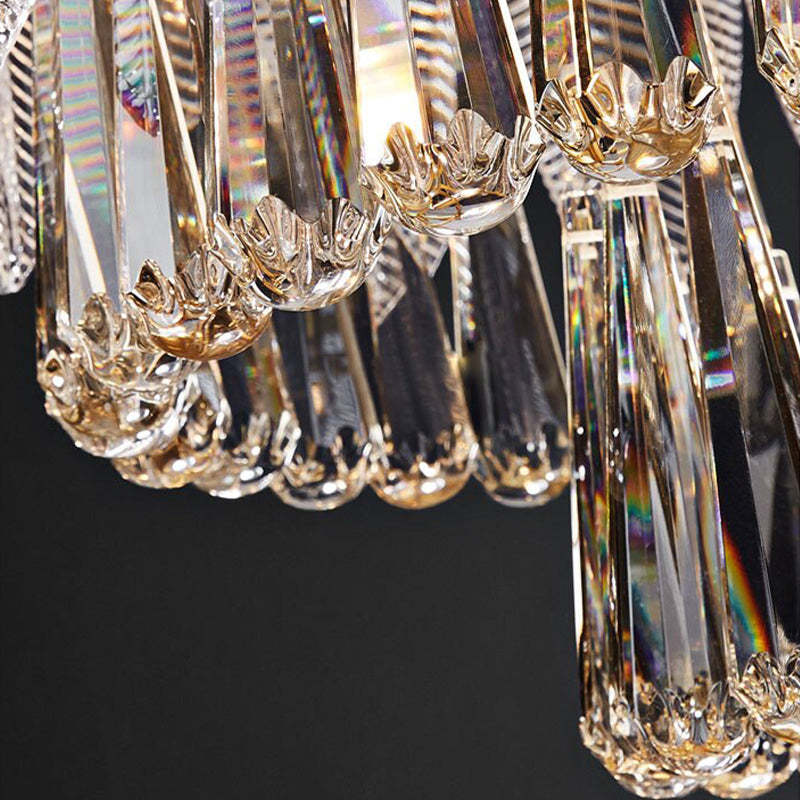 Marilyn Luxury Feather Crystal Chandelier, Living Room