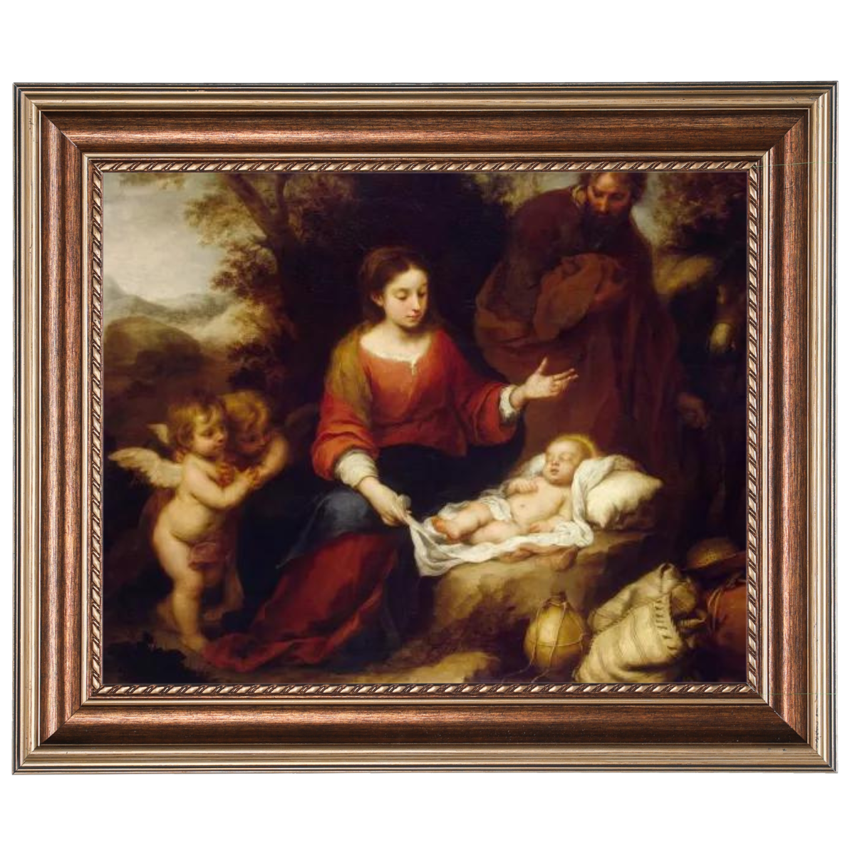 Rest on the Flight Into Egypt - Vintage Wall Art Prints Artfully For Living Room