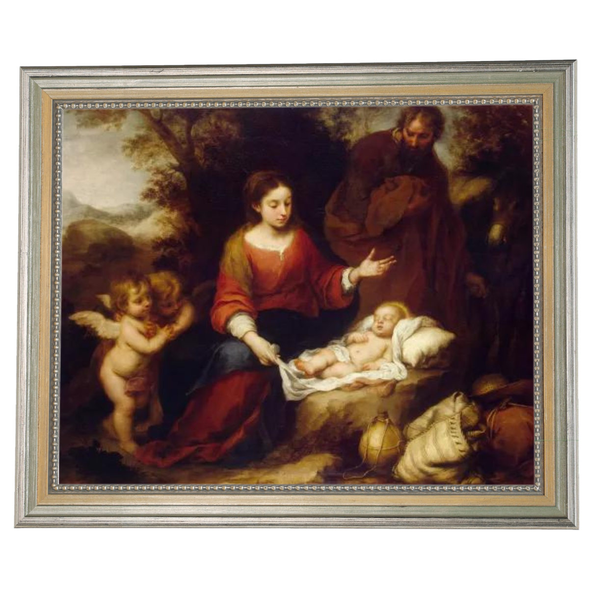 Rest on the Flight Into Egypt - Vintage Wall Art Prints Artfully For Living Room