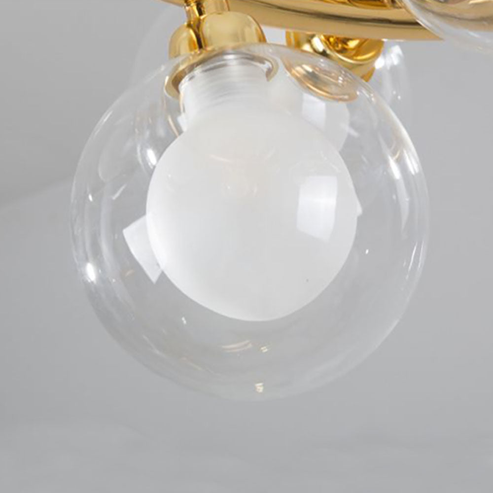 Valentina Modern Gold Bubble Pendant Light, Metal & Glass