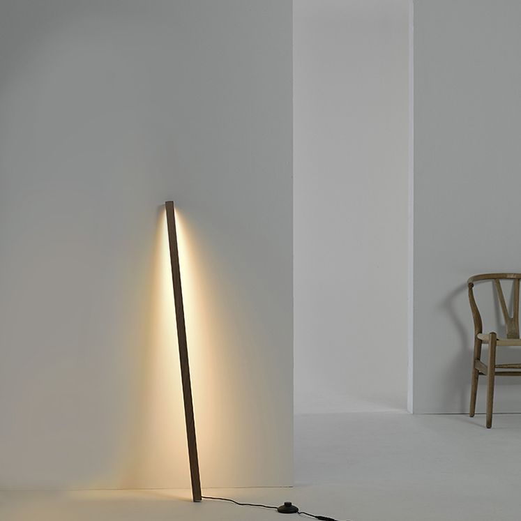 Ozawa Minimalist Linear Wooden 2 Color Floor Lamp