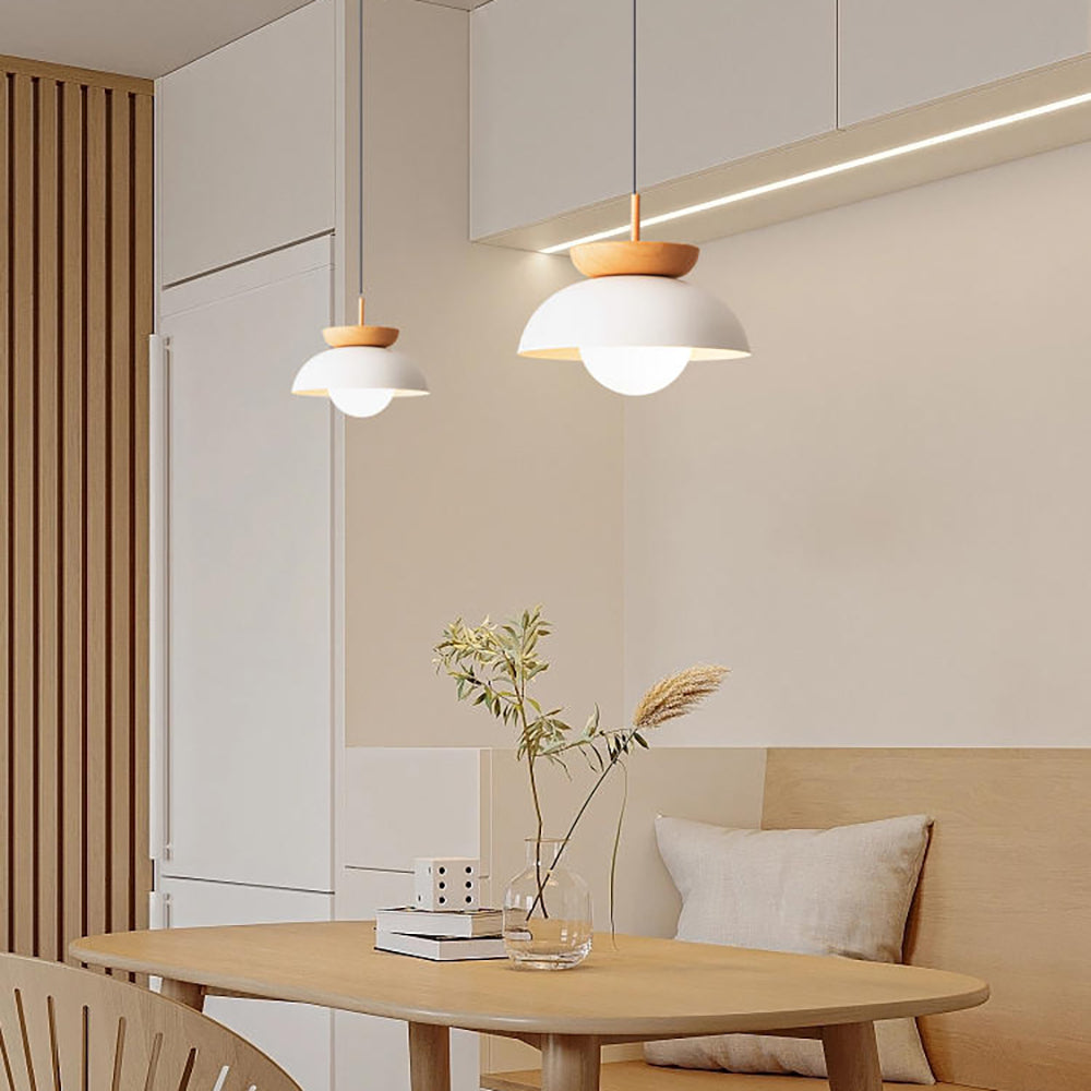 Ozawa Nordic Pendant Lights Wood Metall Kitchen Balcony