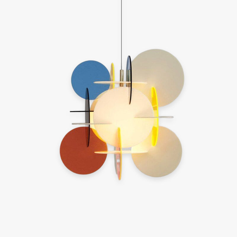 Morandi Modern Colorful Art Creative Pendant Light, Metal/Acrylic