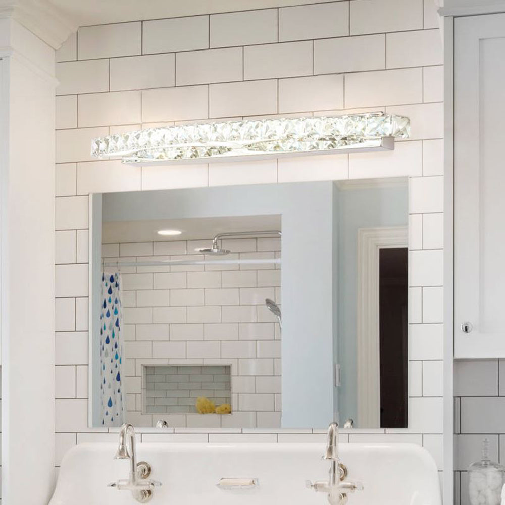 Kristy Luxury Decorative Crystal Metal Wall Lamp Bathroom