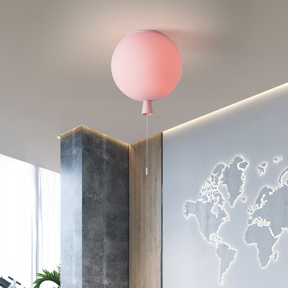 Fateh Frosted Balloon Flush Mount Ceiling Light for Children's Room