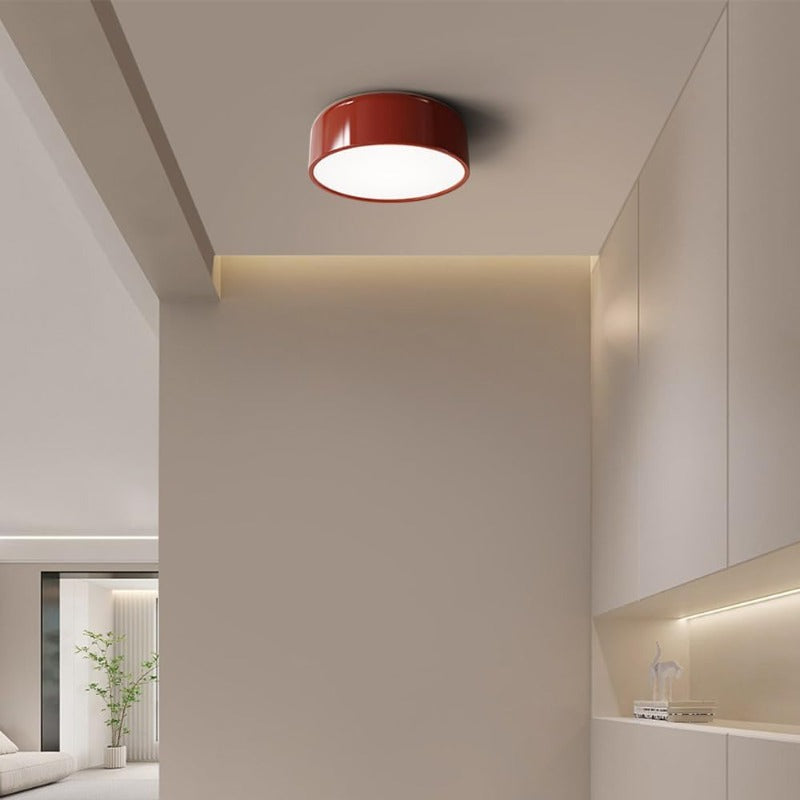 Morandi Vintage LED Ceiling Light White Red Study Bedroom Kitchen