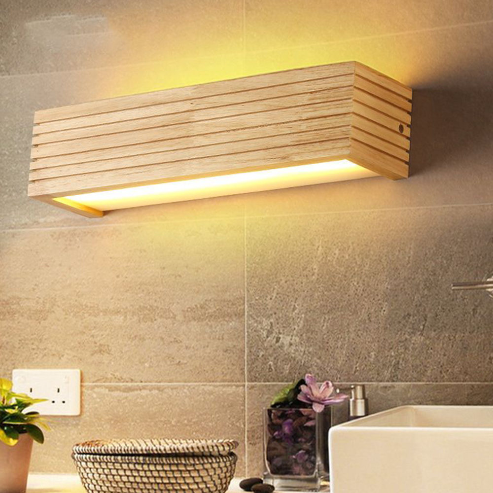 Ozawa Modern Wooden LED Indoor Wall Light, Bedroom