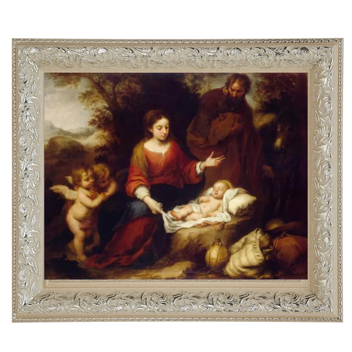 Rest on the Flight Into Egypt - Vintage Wall Art Prints Artfully For Living Room