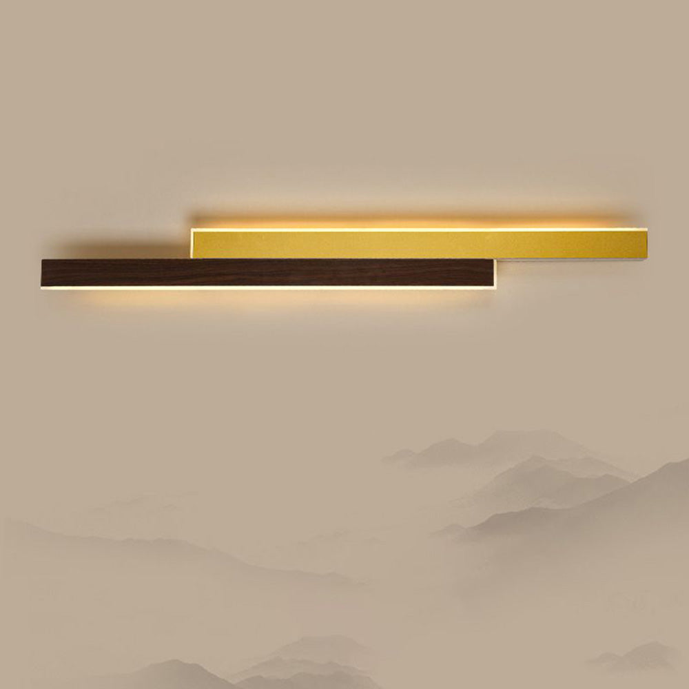 Ozawa Designer Duo-linear Wooden Wall Lamp Wood