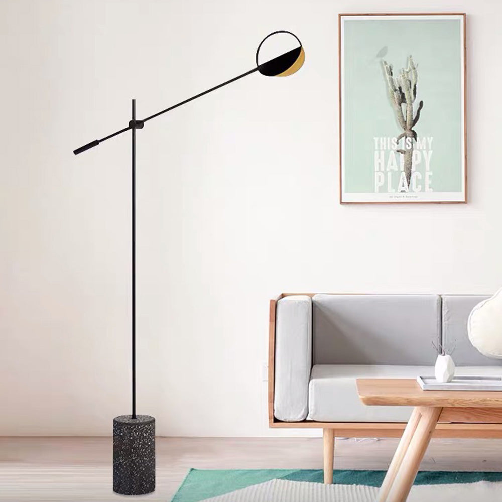 Salgado Nordic Modern Minimalist Floor Lamp, Black/Gold