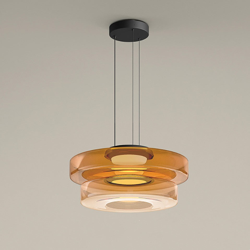 Hailie Modern Kitchen Island Glass Pendant Light Living Room