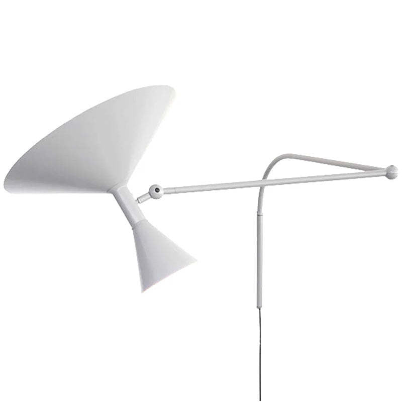 Brady Modern Metal Rotatable Wall Lamp,Black/White/Gray