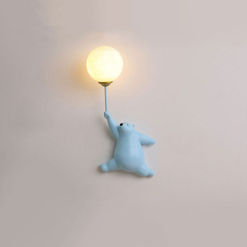 Fateh Wall Reading Lamp Bear Balloon Children Bedroom/Bedside/Study