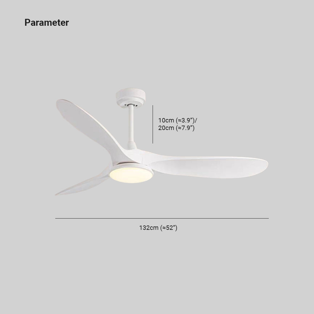 Garner 3-Blade Ceiling Fan with Light, 3 Color, DIA 52''