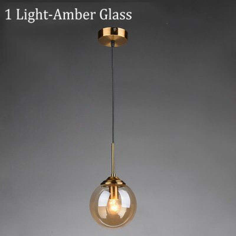 Valentina Designer Bubble Glass Pendant Light, Smoke/Clear/Amber