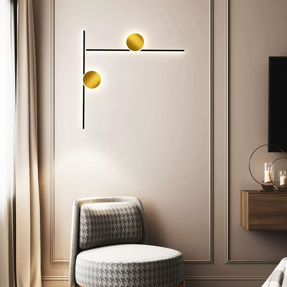 Emyr Modern Simple Circular Line Acrylic Wall Lamp