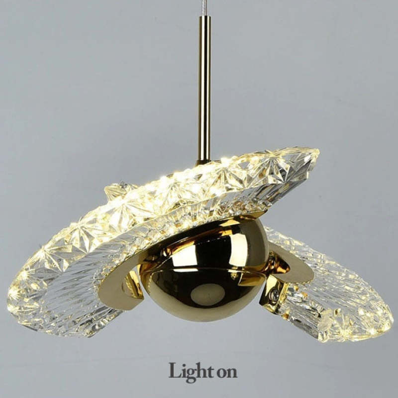 Kristy Nordic Luxury Fan Metal Acrylic Pendant Light