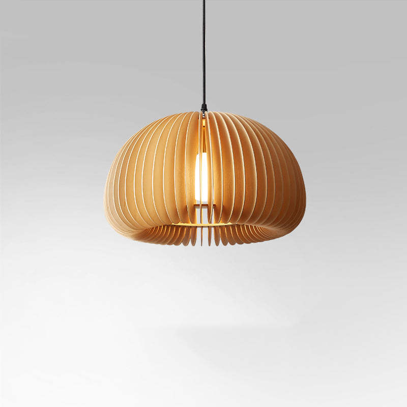 Ozawa Pumpkin Pendant Light, Wood