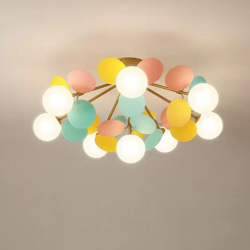 Jevon Modern Bubble Cluster Ceiling Light Colorful