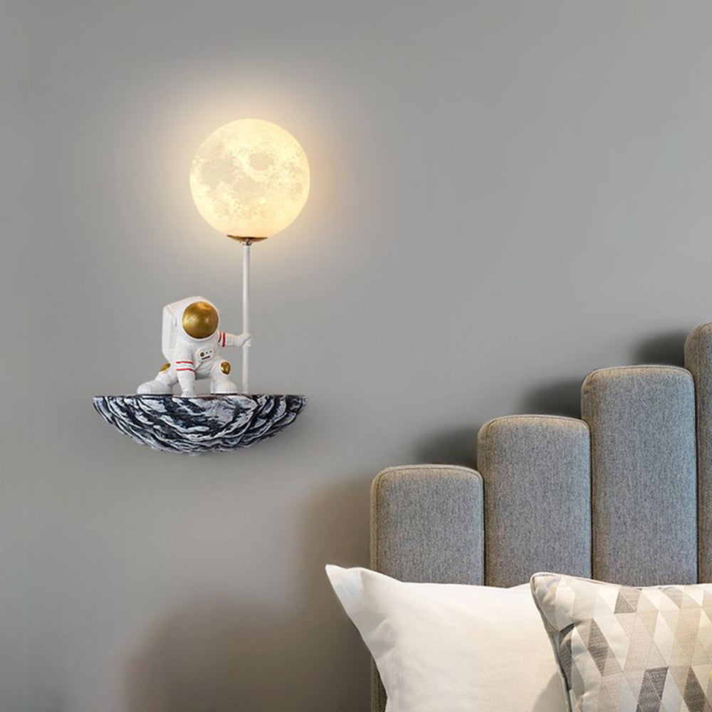 Fateh Decorative Astronaut Glass Acrylic Wall Lamp -