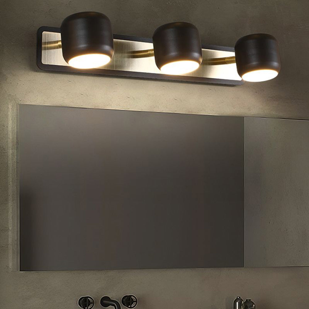 Cooley Modern Multi Mirror Metal Front Wall Lamp, Black/White
